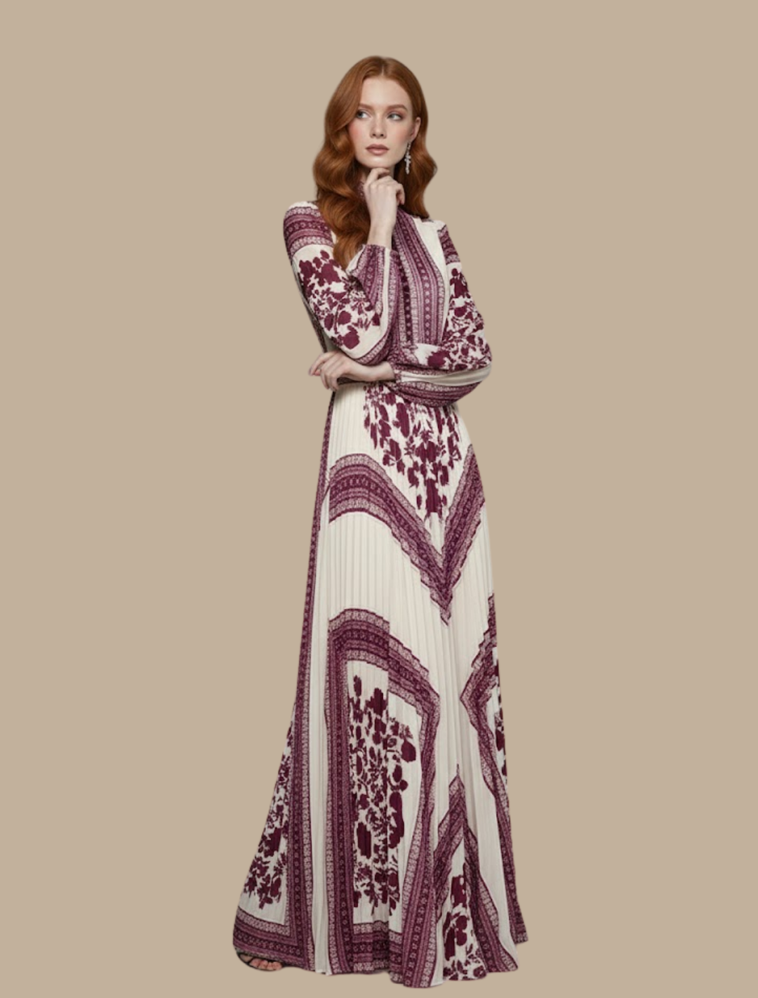 Abigail | Women's Pleated Evening Gown Dress