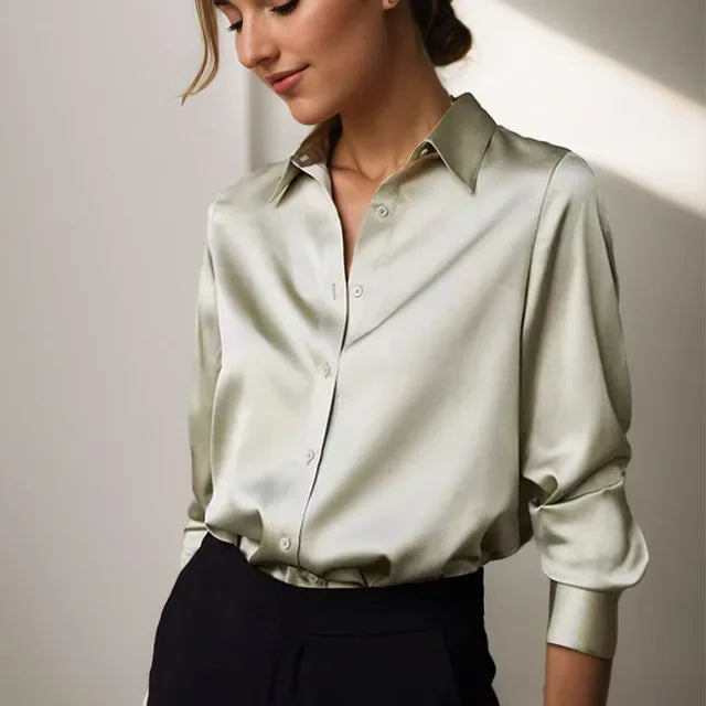 Adriana | Women's Classic Button Down Elegant Blouse Office Top