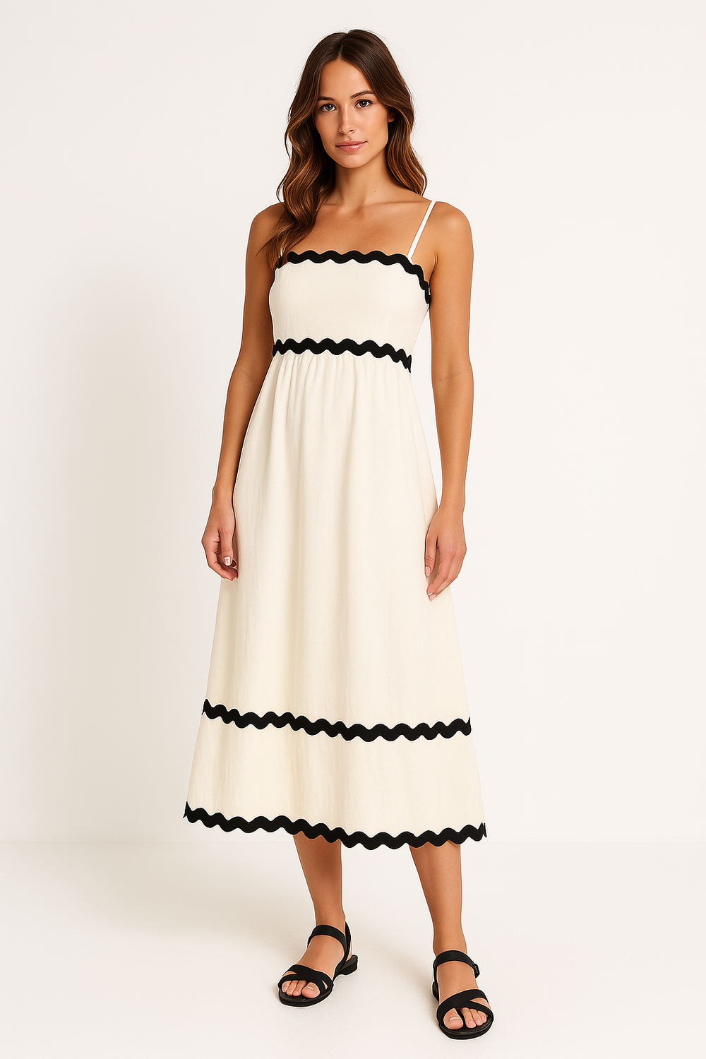 Arabella | Women's Spaghetti Strap Sleeveless A-Line Maxi Dress Beach