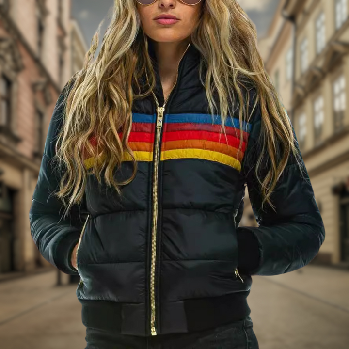 Averie | women’s cozy zip-up winter jacket with soft hood