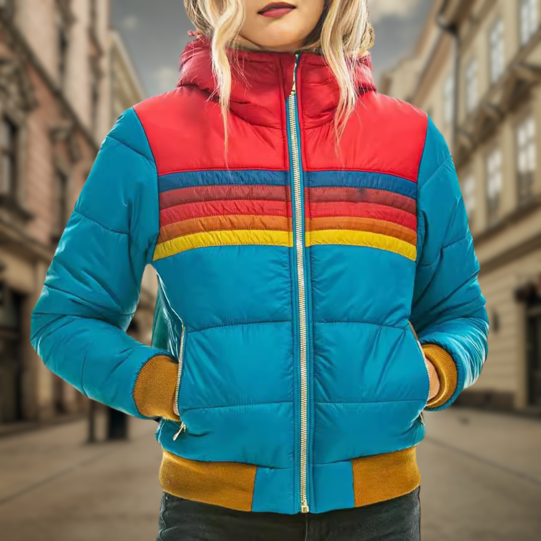 Averie | women’s cozy zip-up winter jacket with soft hood