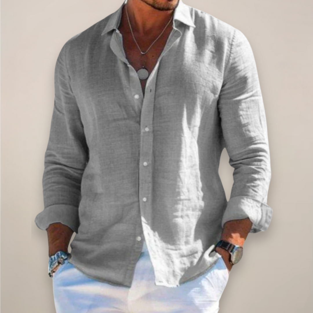 Christian | Men’s Casual Long-Sleeve Button-Up Shirt