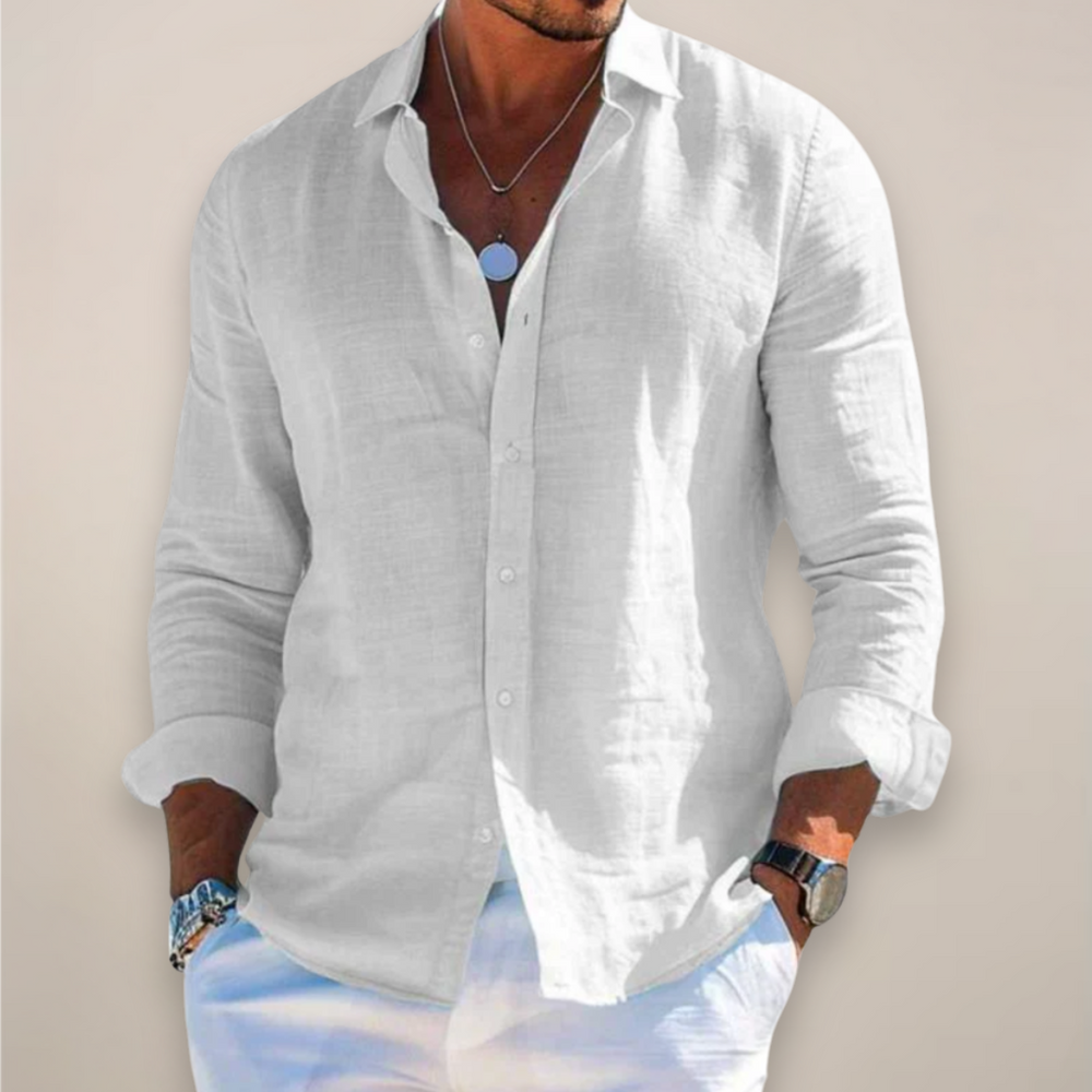 Christian | Men’s Casual Long-Sleeve Button-Up Shirt