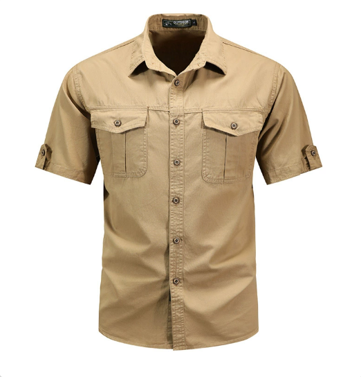 Lorenzo | Men's Utility Pocket Spring Casual Shirt Relaxed Fit Wear