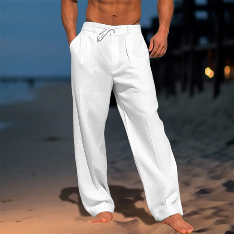 Marcello | Men's Drawstring Relaxed Fit Spring Trousers Casual Wear