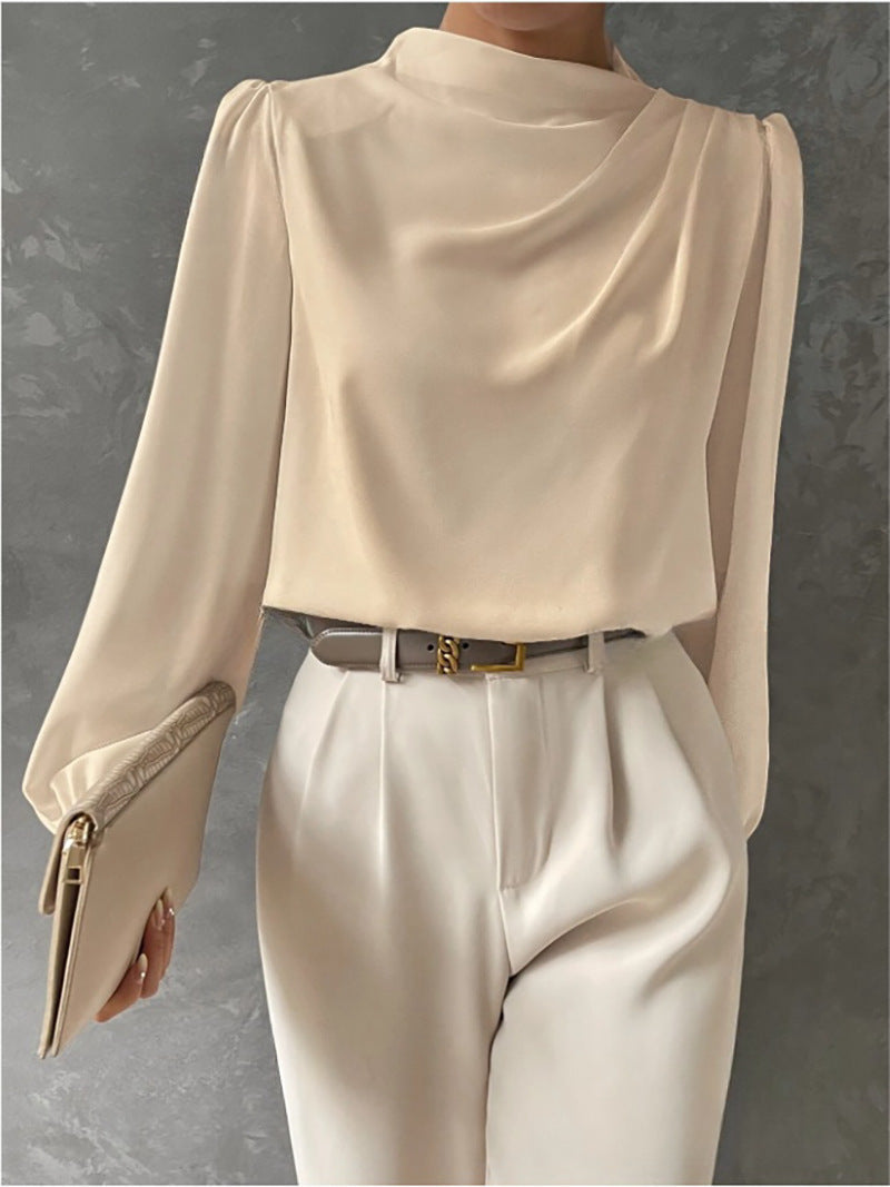 Margherita | Women's Elegant Relaxed Fit Long Sleeve Blouse