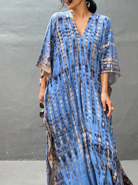 Nadia | Women's Caftan Maxi Summer Dress Printed Beach