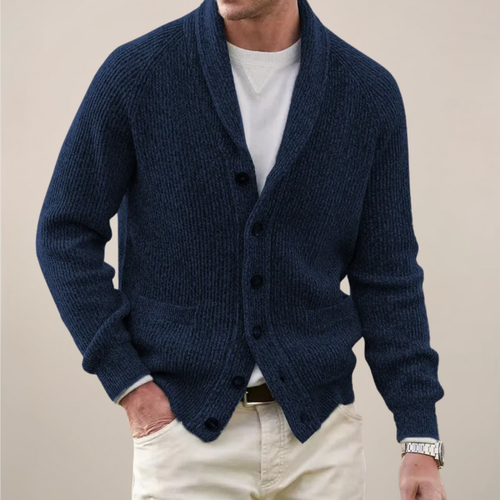 Raymond | Men's Shawl Collar Button Cardigan