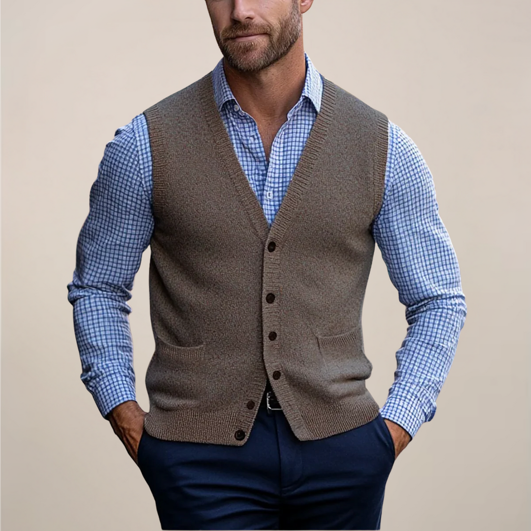 Steven | Men's Buttoned Knit Vest