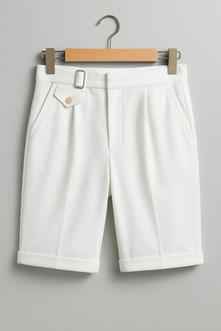 Theo | Men's Pleated Tailored Shorts